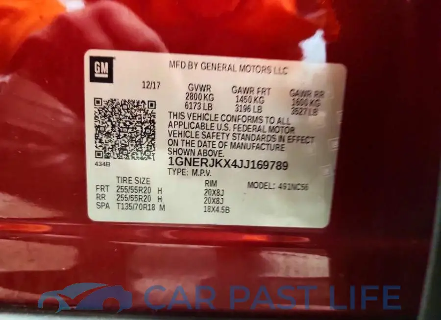 1GNERJKX4JJ169789# 13