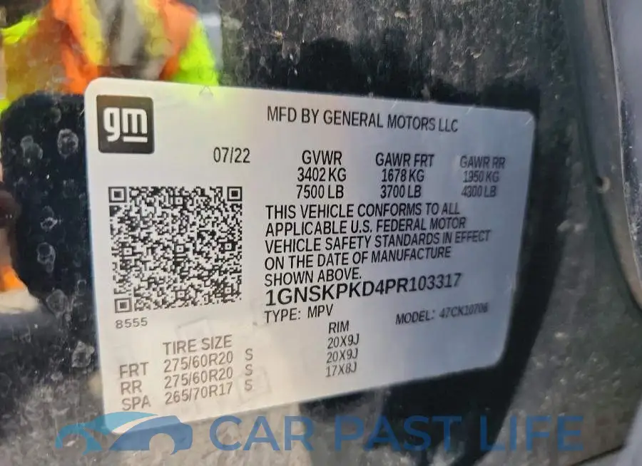 1GNSKPKD4PR103317# 14