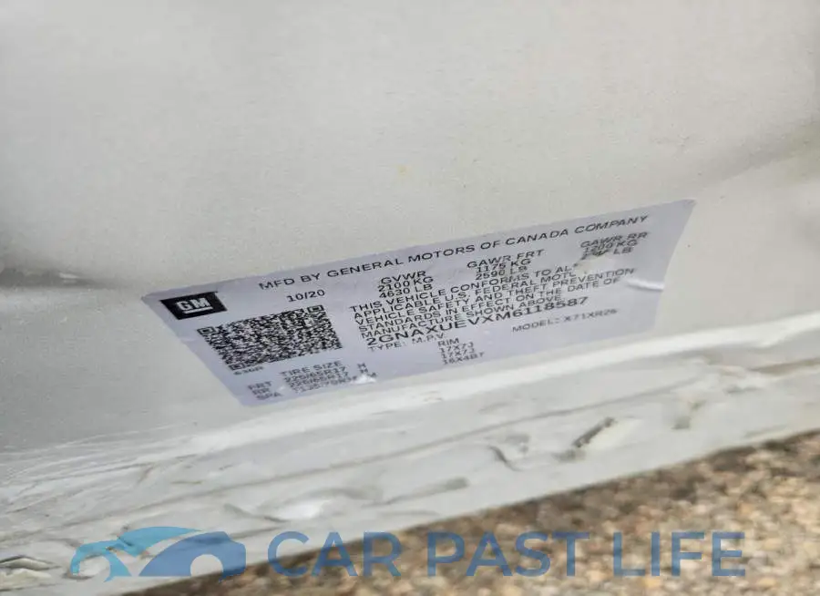 2GNAXUEVXM6118587# 13