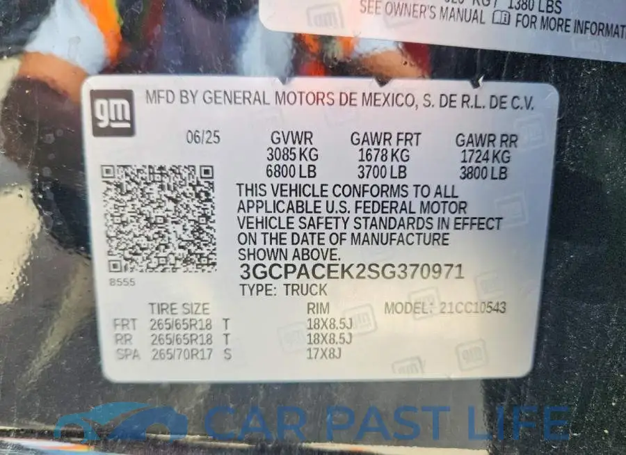 3GCPACEK2SG370971# 13