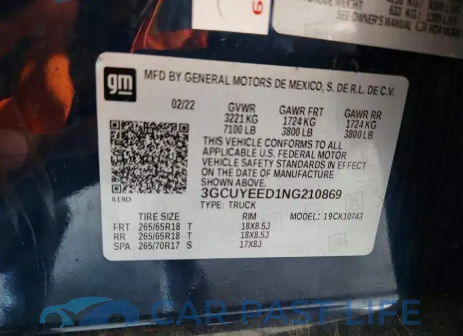 3GCUYEED1NG210869# 13