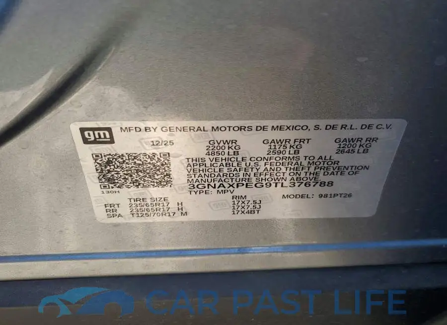 3GNAXPEG9TL376788# 14