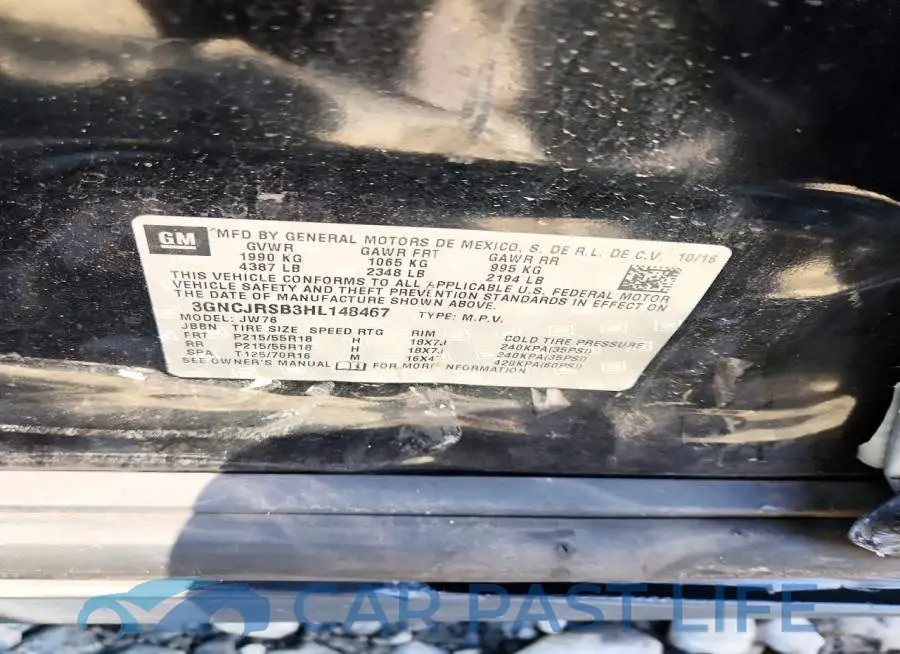 3GNCJRSB3HL148467# 13