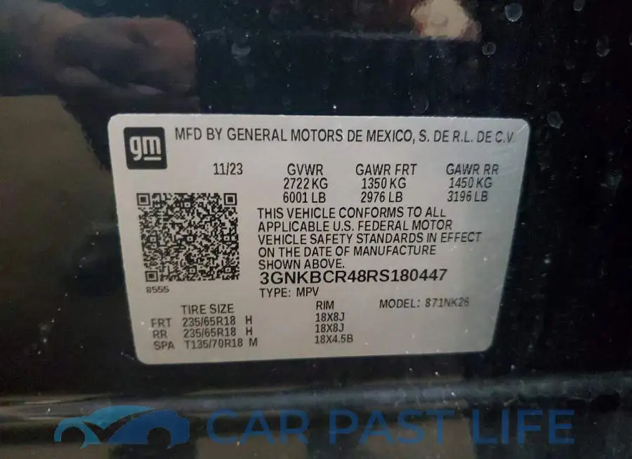 3GNKBCR48RS180447# 13