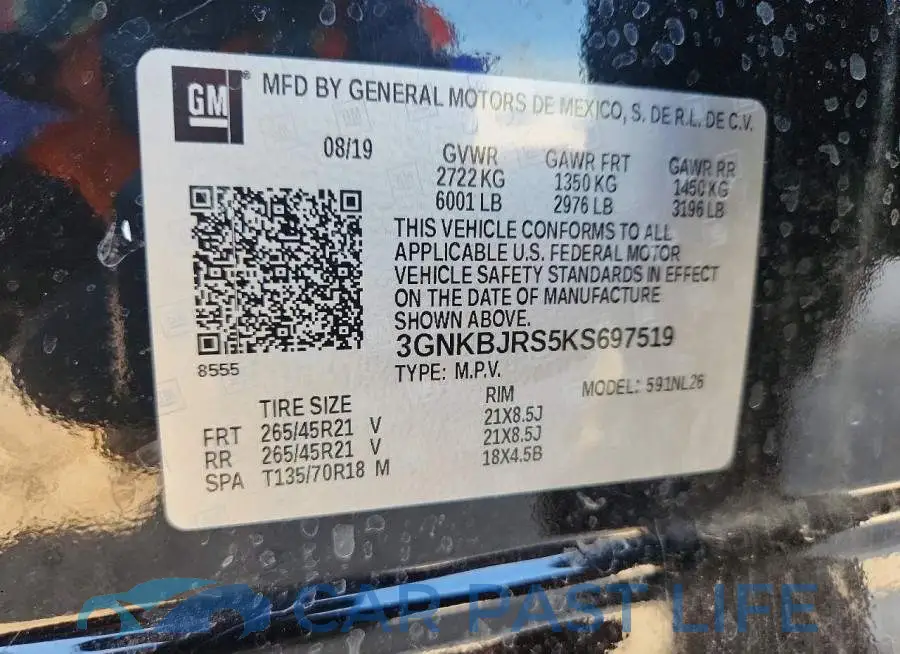 3GNKBJRS5KS697519# 13