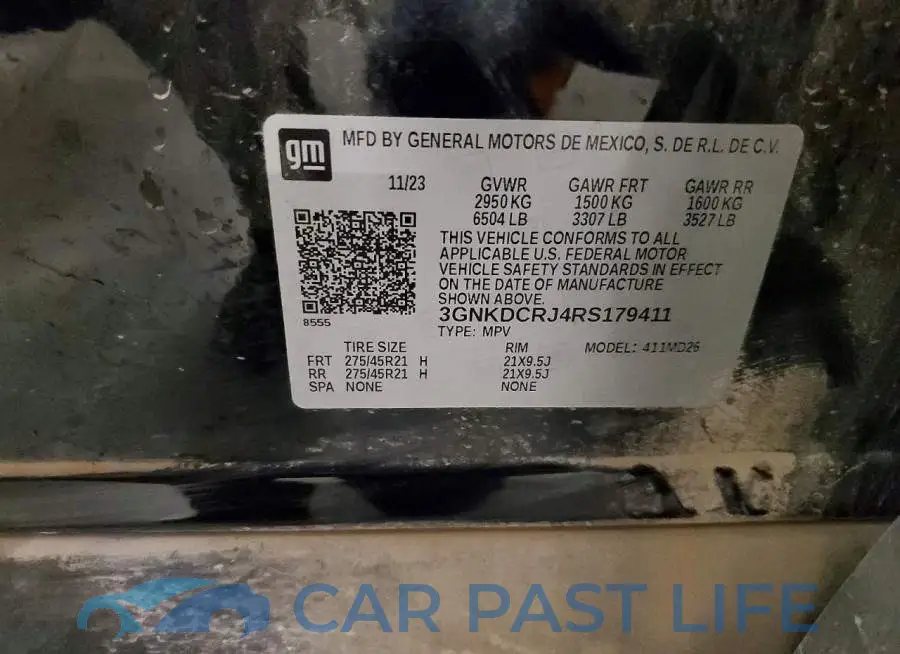 3GNKDCRJ4RS179411# 13
