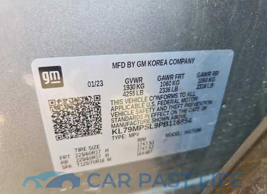 KL79MPSL9PB116854# 12