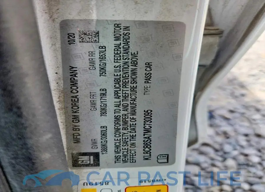 KL8CB6SA7MC730095# 12