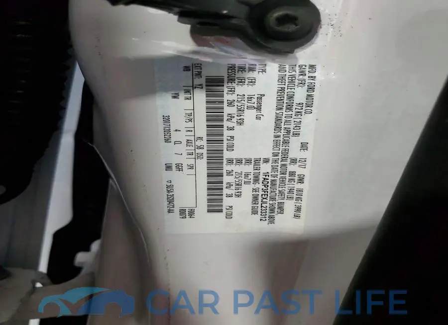 1FADP3FEXJL233312# 12