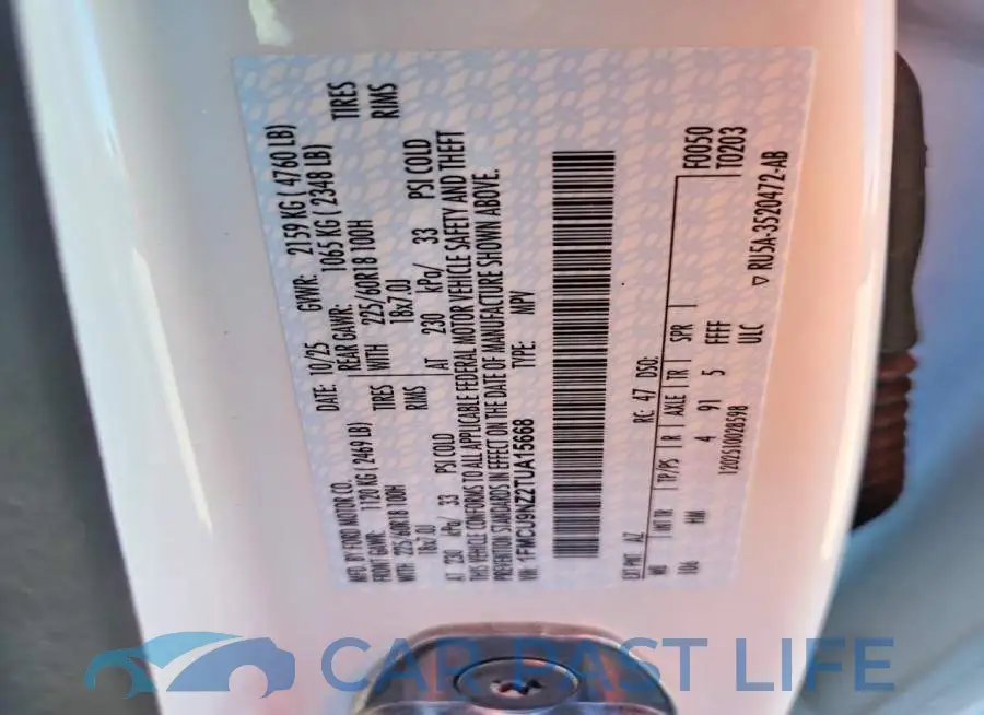 1FMCU9NZ2TUA15668# 14