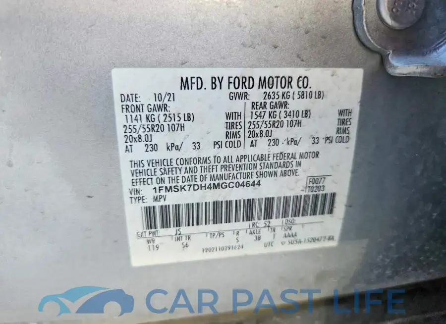 1FMSK7DH4MGC04644# 14