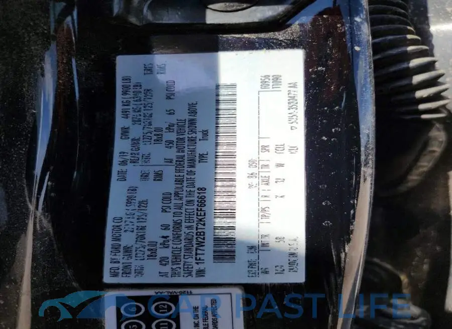 1FT7W2BT2KEF66618# 12