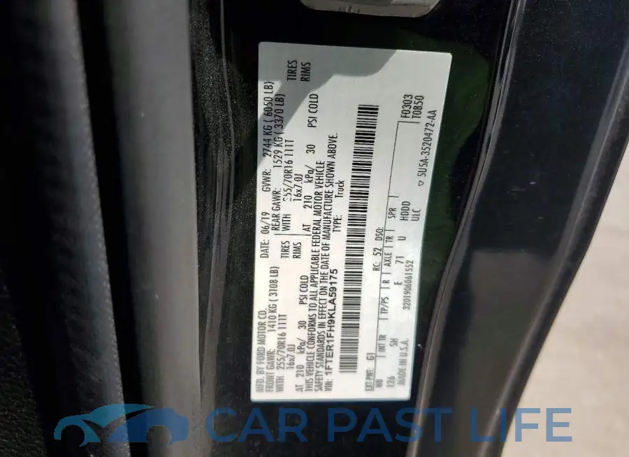 1FTER1FH9KLA59175# 12