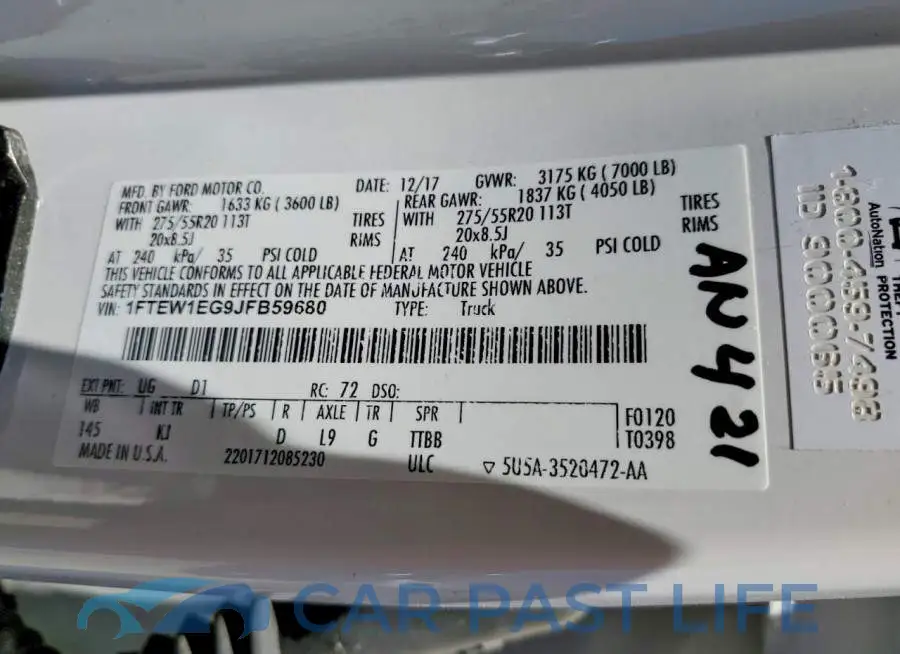1FTEW1EG9JFB59680# 12