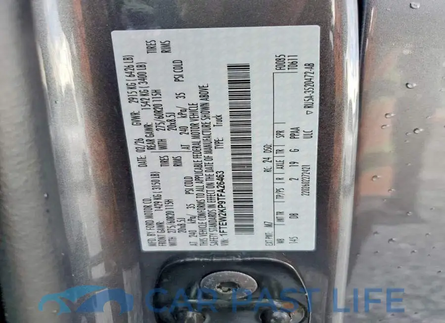 1FTEW2KP9TFA26463# 13