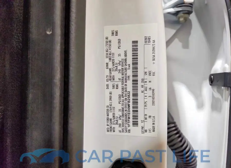 1FTFW1ED0MFB25822# 13