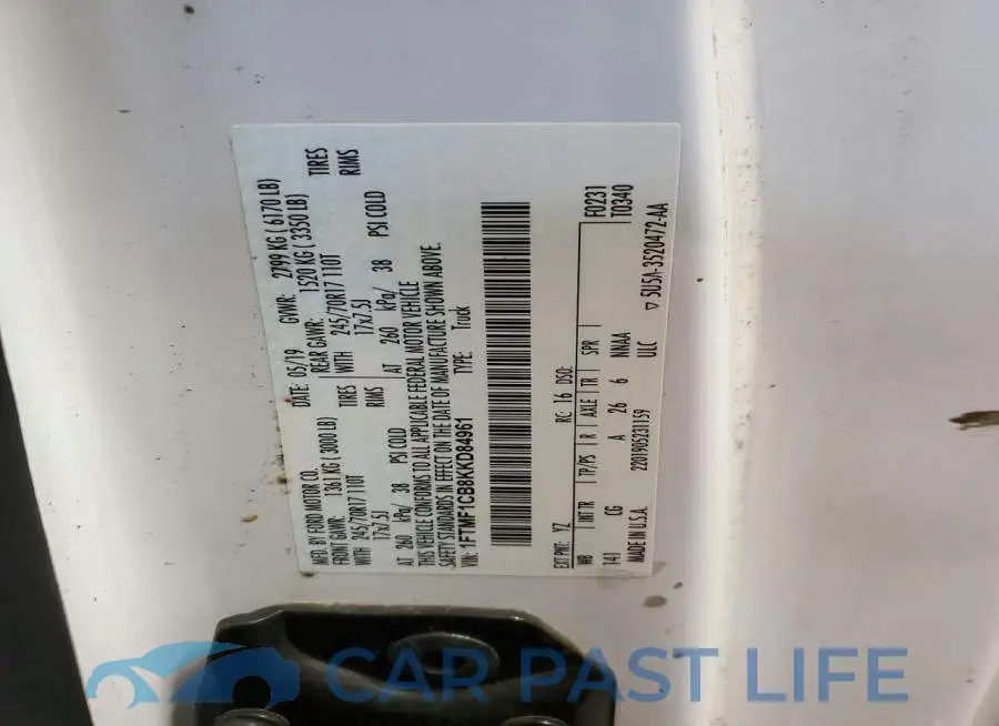 1FTMF1CB8KKD84961# 12