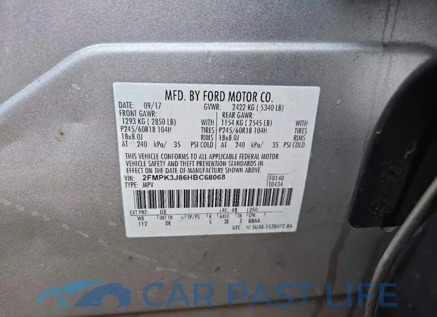 2FMPK3J86HBC68068# 13