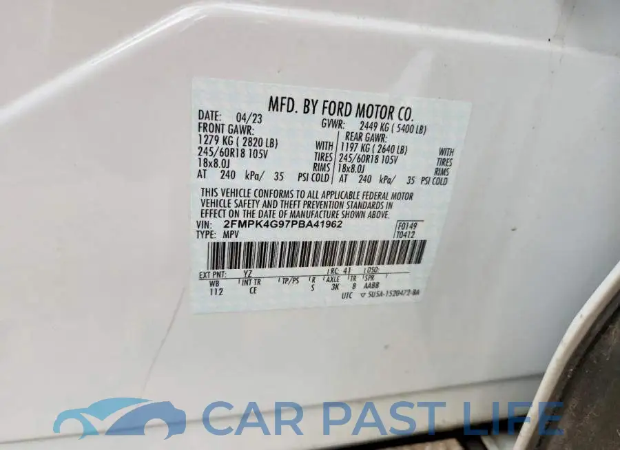 2FMPK4G97PBA41962# 12
