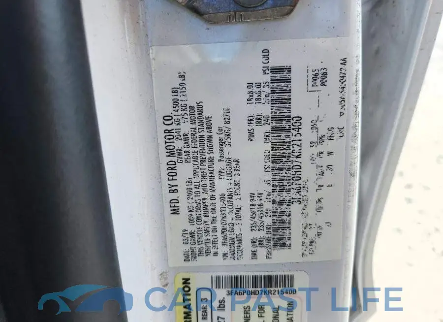 3FA6P0HD7KR215400# 12