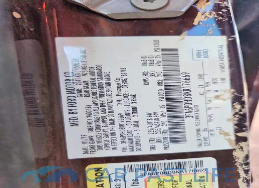 3FA6P0HD8KR176669# 12