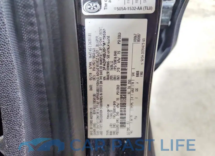 3FADP4BJ0KM149590# 12