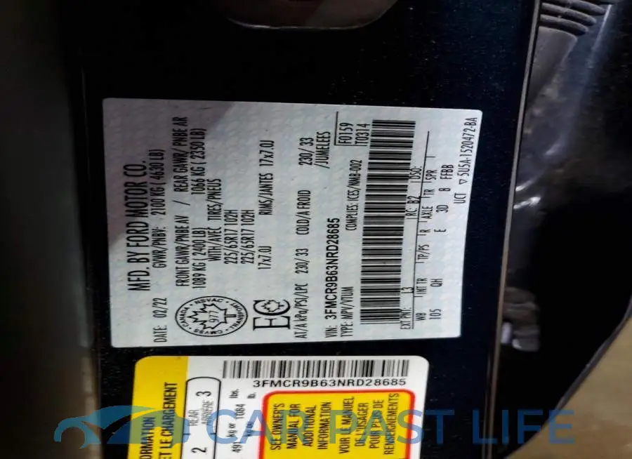 3FMCR9B63NRD28685# 13