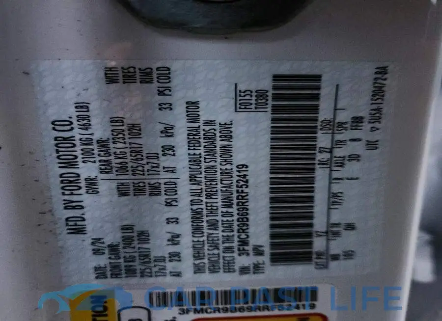 3FMCR9B69RRF52419# 14