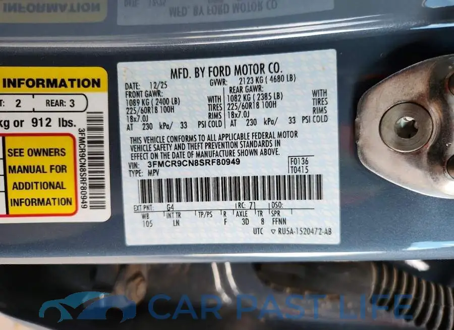3FMCR9CN8SRF80949# 12