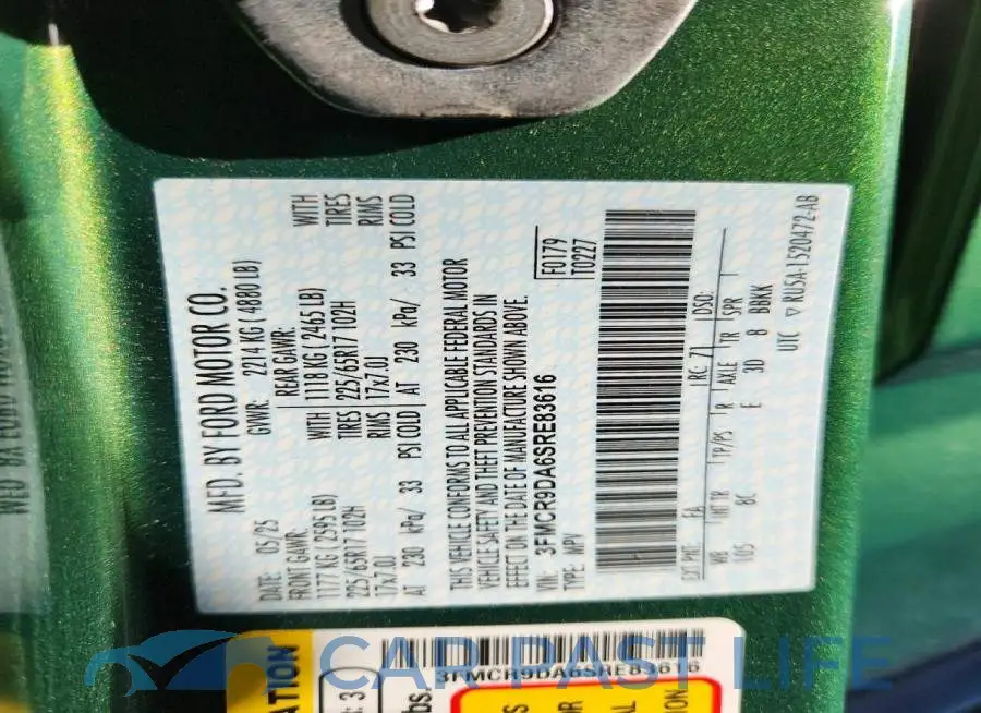 3FMCR9DA6SRE83616# 12