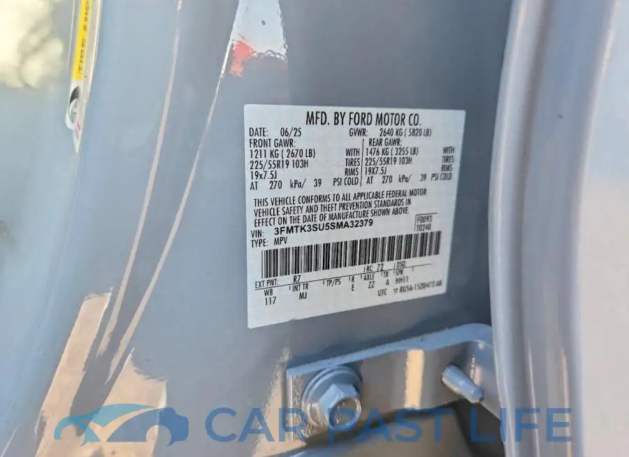 3FMTK3SU5SMA32379# 12