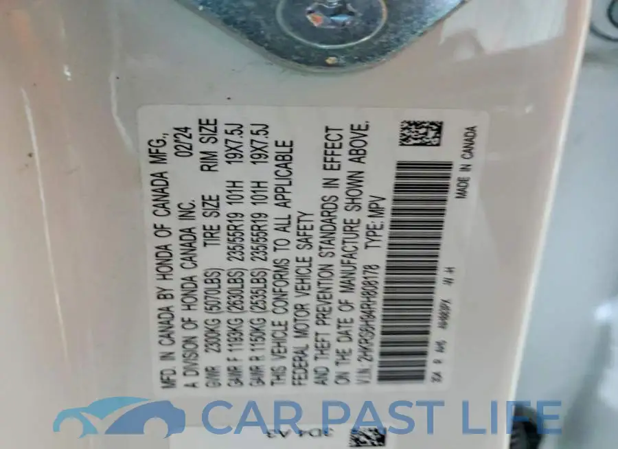 2HKRS6H94RH808178# 14