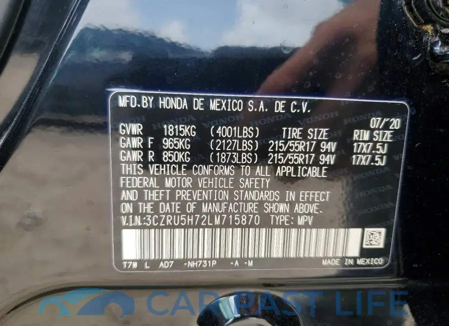 3CZRU5H72LM715870# 14