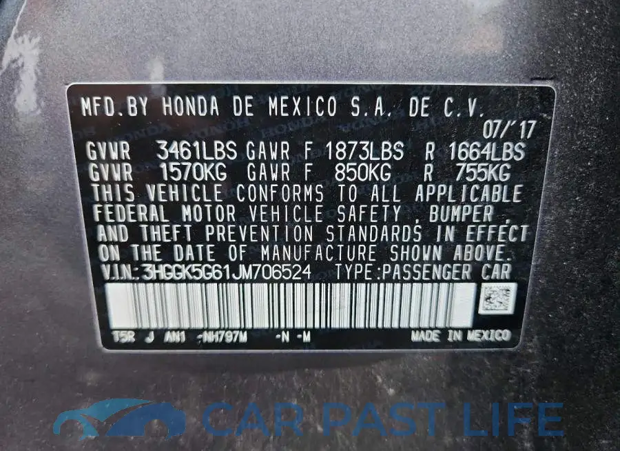 3HGGK5G61JM706524# 13