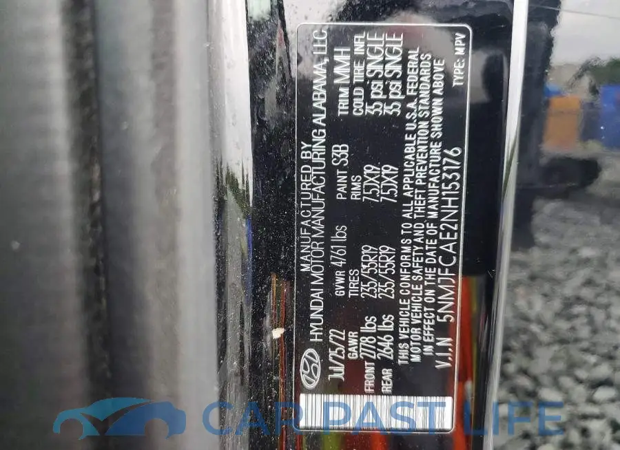 5NMJFCAE2NH153176# 13