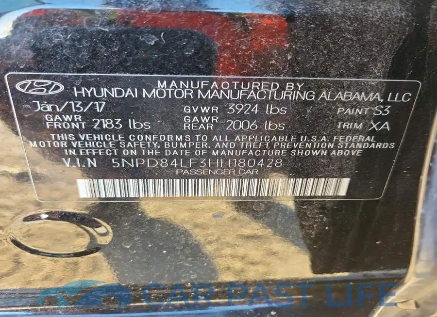 5NPD84LF3HH180428# 12