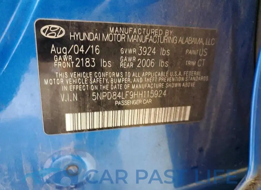 5NPD84LF9HH115924# 12