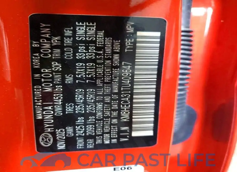 KM8HECA31TU409647# 12