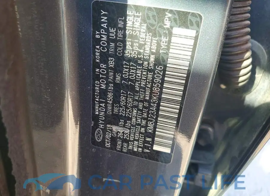 KM8J23A43KU859026# 13