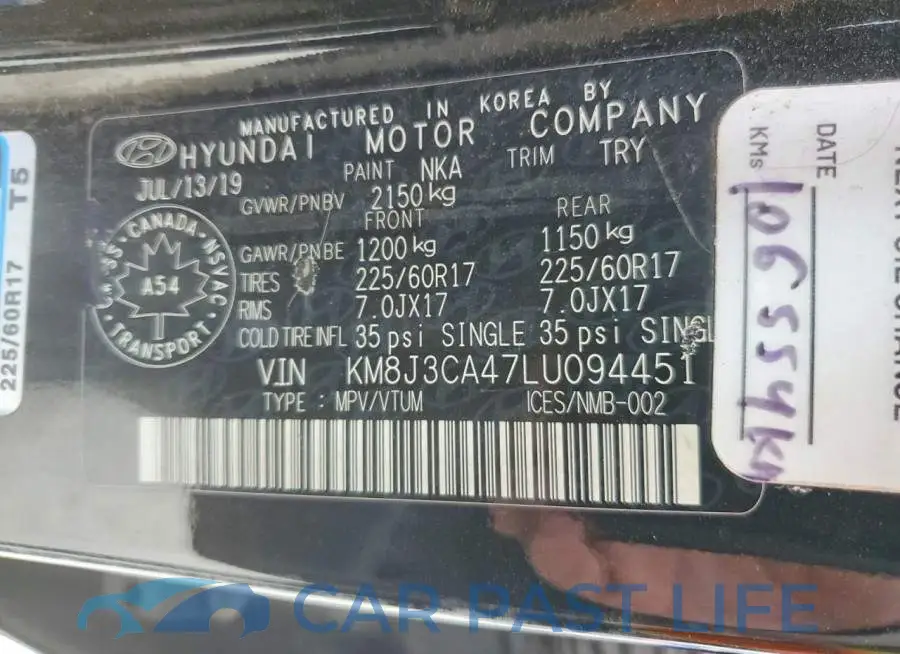 KM8J3CA47LU094451# 13