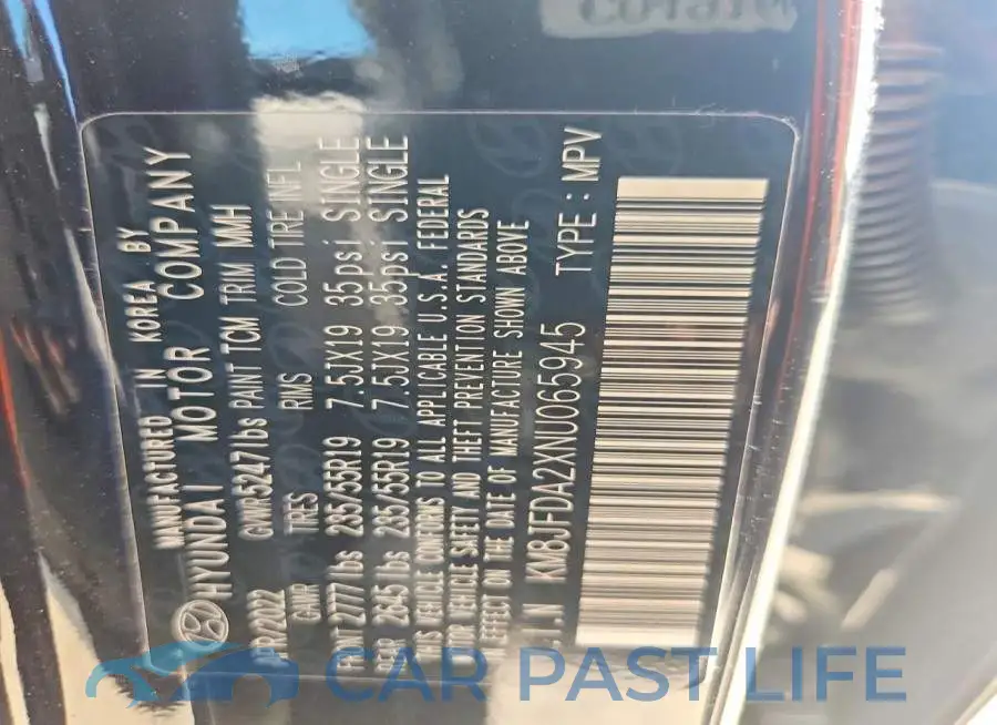 KM8JFDA2XNU065945# 13
