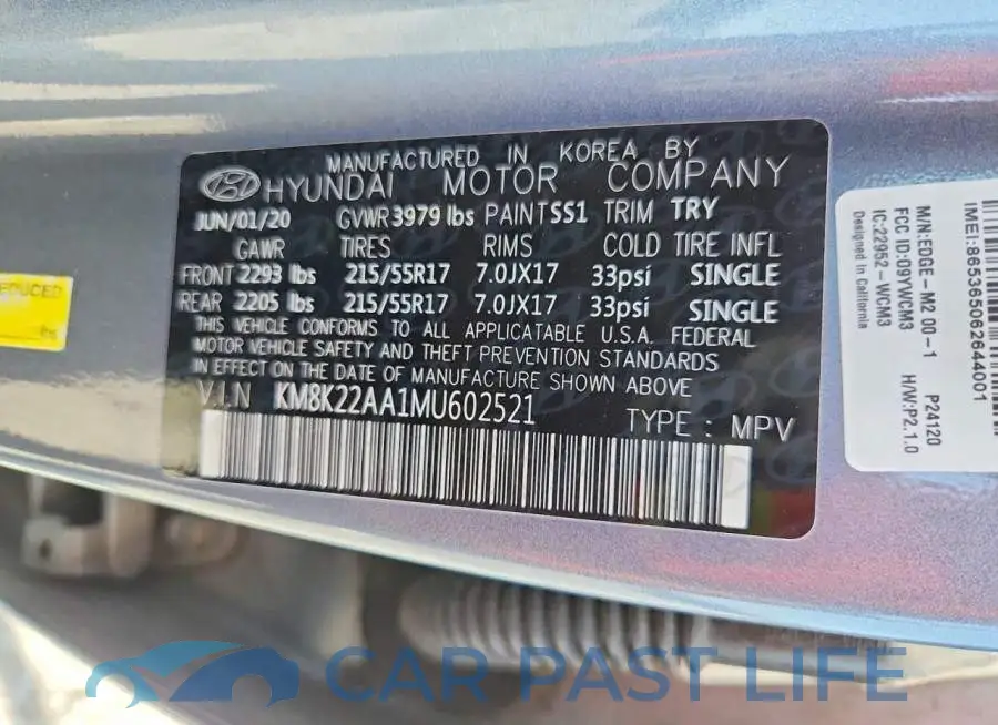 KM8K22AA1MU602521# 13