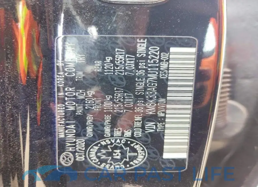 KM8K33AG7MU115220# 12