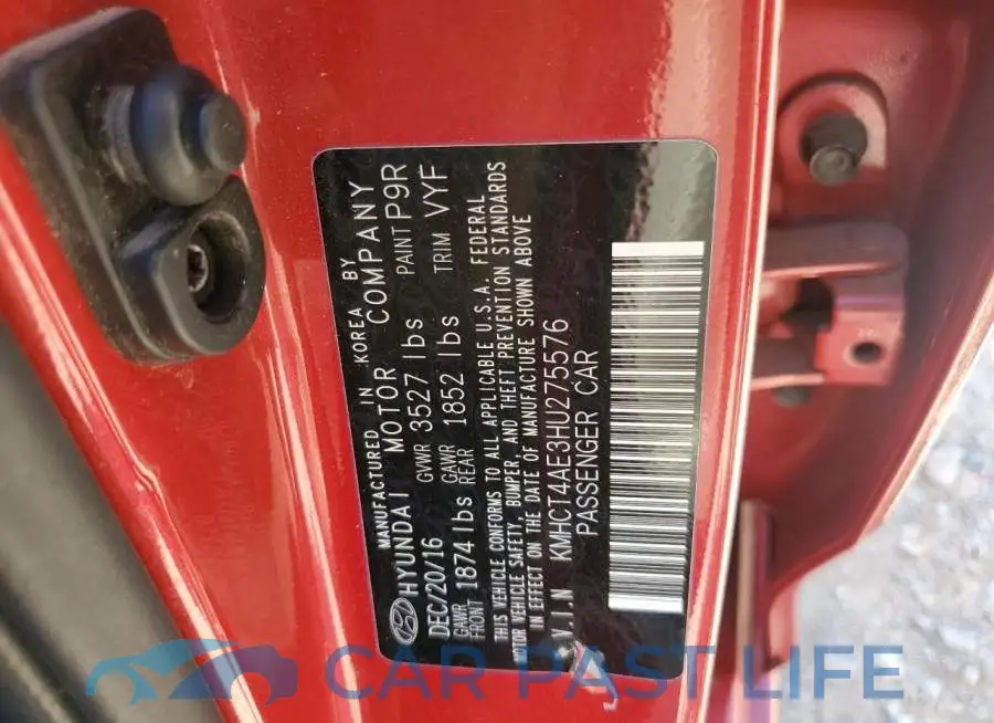 KMHCT4AE3HU275576# 13