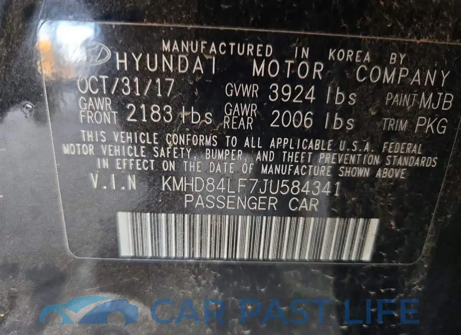 KMHD84LF7JU584341# 12