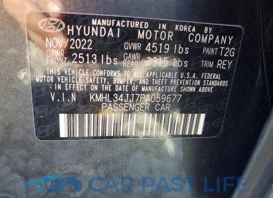 KMHL34JJ7PA059677# 12
