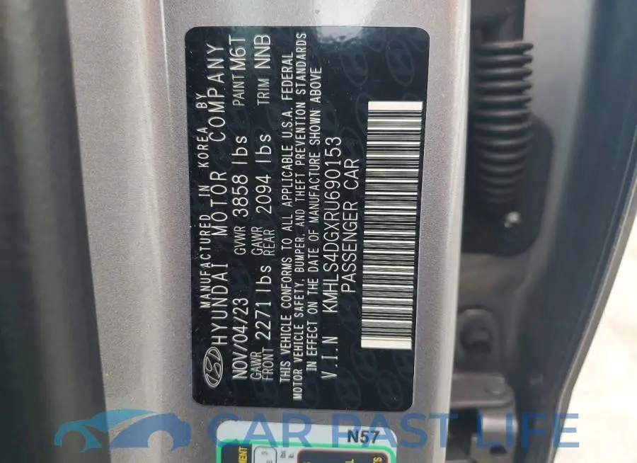 KMHLS4DGXRU690153# 12