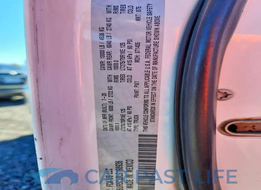 3C6UR5CL0LG198936# 12