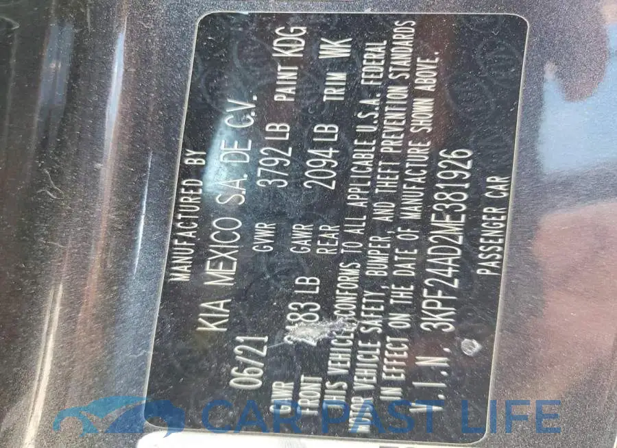 3KPF24AD2ME381926# 12