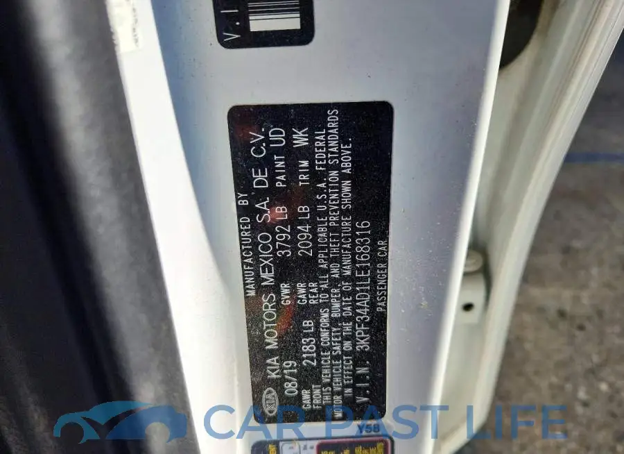 3KPF34AD1LE168316# 12